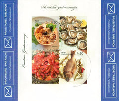 #846 Croatia - 2012 Seafood Dishes M/S (MNH)
