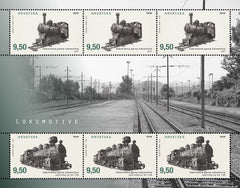 #1008 Croatia - Locomotives M/S (MNH)