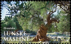 #1043 Croatia - PUMED: Mediterranean Trees: Olive Grove, Lun (MNH)