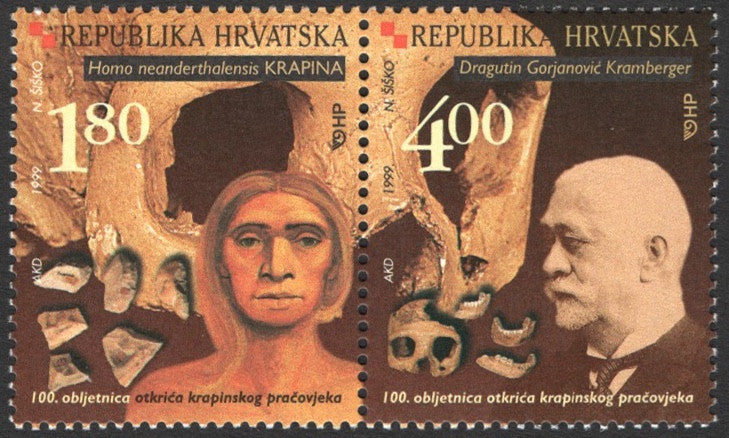 #404 Croatia - Discovery of Early Krapina Man, Cent. (MNH)
