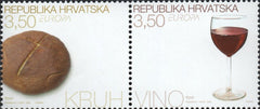 #585 Croatia - 2005 Europa: Gastronomy, Pair (MNH)