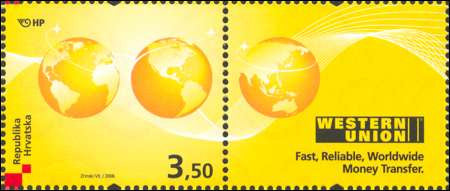 #694 Croatia - Western Union (MNH)