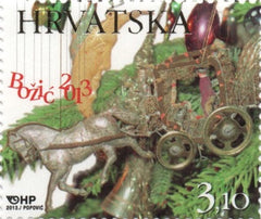 #891 Croatia - 2013 Christmas with Foil (MNH)