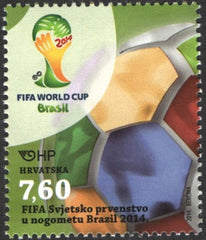 #917 Croatia - 2014 World Cup Soccer Championships, Brazil (MNH)