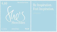 #978 Croatia - Advertising Slogan for Mercedes-Benz Automobiles (MNH)