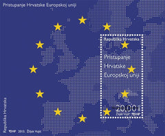 #874 Croatia - Admission of Croatia to European Union S/S (MNH)