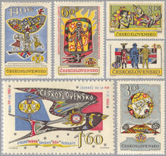 #1128-1133 Czechoslovakia - Praga 1962 (MLH)