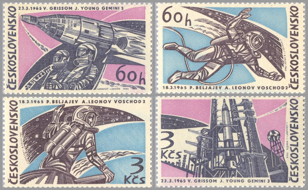 #1303-1306 Czechoslovakia - Astronauts (MNH)