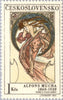 #1634-1637 Czechoslovakia - Paintings by Alfons Mucha (MNH)