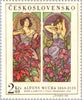 #1634-1637 Czechoslovakia - Paintings by Alfons Mucha (MNH)