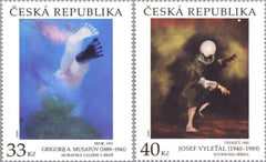 Czech Republic - 2020 Works of Art on Postage Stamps, Set of 2 (MNH)