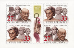 Czech Republic - 2021 Czech Actors and Actresses M/S (MNH)