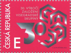 Czech Republic - 2021 Formation of Visegrad Group, 30th Anniv. Joint Issue, Single (MNH)