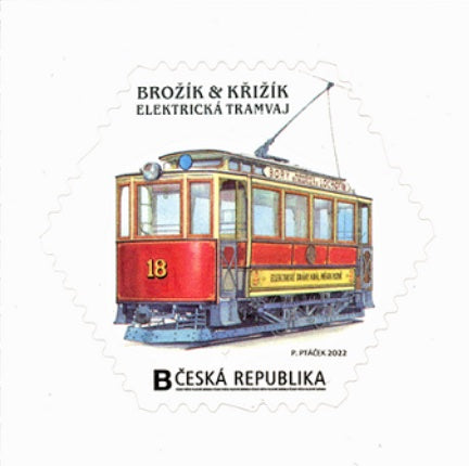 #3903 Czech Republic - 2022 Tram Car by Brozik and Krizik (MNH)