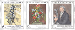 #2973-2975 Czech Republic - Painting Type of 1967, Set of 3 (MNH)