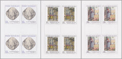 #3160-3162 Czech Republic - Painting Type of 1967, 3 M/S (MNH)