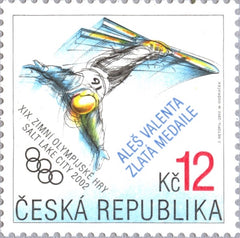 #3168 Czech Republic - No. 3164 Overprinted in Blue (MNH)
