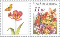 #3340 Czech Republic - Flowers Type of 2002 (MNH)
