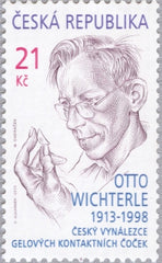 #3590 Czech Republic - Otto Wichterle, Inventor of Soft Contact Lenses (MNH)