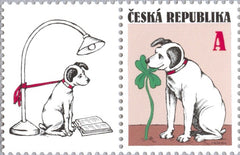 #3595 Czech Republic - Dog and Four-Leaf Clover (MNH)