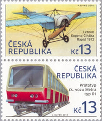 #3599 Czech Republic - Transportation, Pair (MNH)