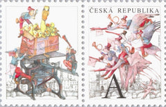 #3634 Czech Republic - Postmen on Geese Above Charles Bridge (MNH)