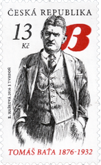 #3664 Czech Republic - Tomas Bat'a, Shoe Manufacturer (MNH)