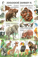 #3765 Czech Republic - Zoological Gardens III M/S (MNH)