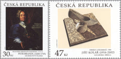 Czech Republic - #3828-3829 - Art Type of 1967 Inscribed "CESKA REPUBLIKA" (MNH)
