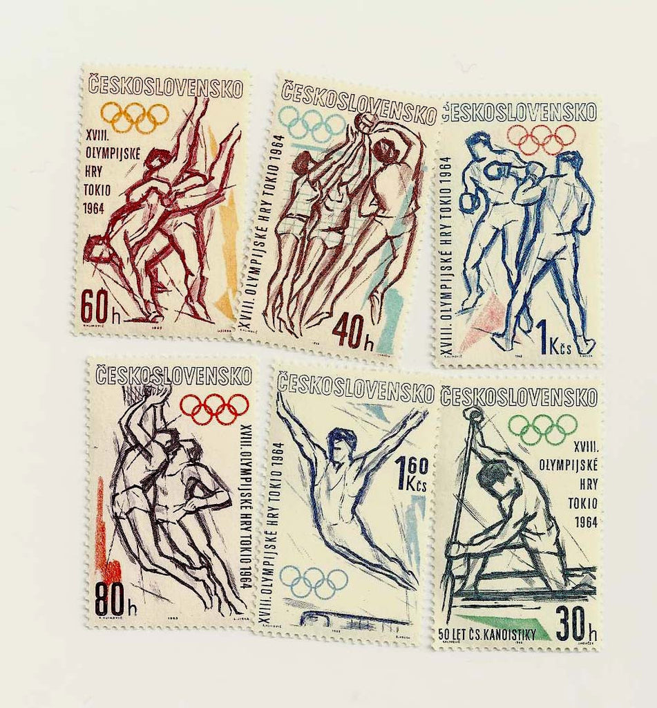 #1202-1207 Czechoslovakia - 1964 Olympics (MNH)