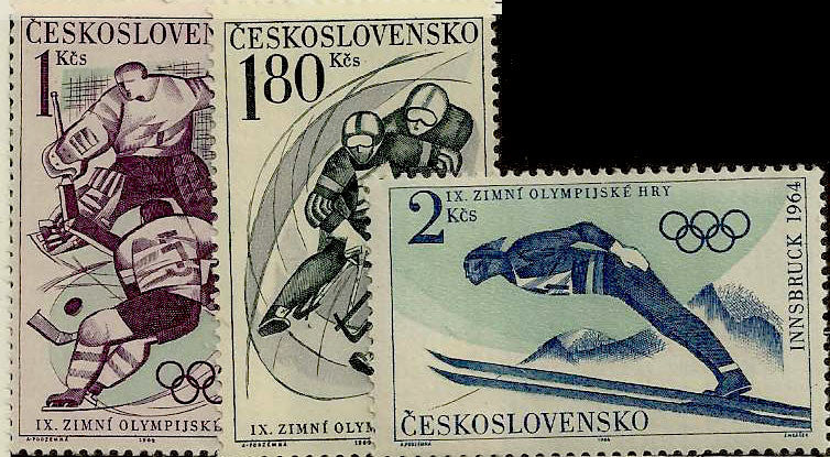 #1220-1222 Czechoslovakia - 9th Winter Olympics (MNH)