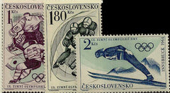 #1220-1222 Czechoslovakia - 9th Winter Olympics (MNH)