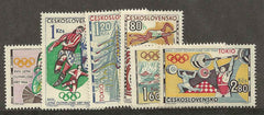 #1258-1263 Czechoslovakia - 18th Olympics (MNH)