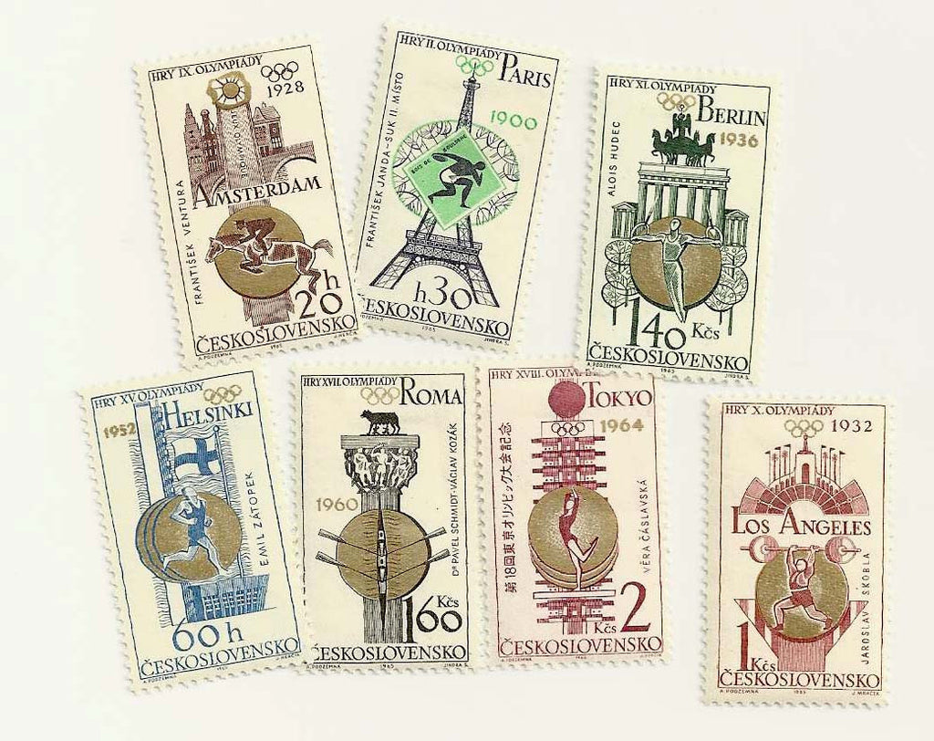 #1296-1302 Czechoslovakia - Czech Olympic Victories (MNH)