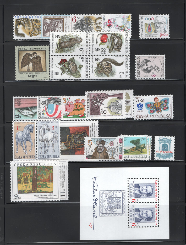 1996 Czech Republic Year Set + Definitive (MNH)