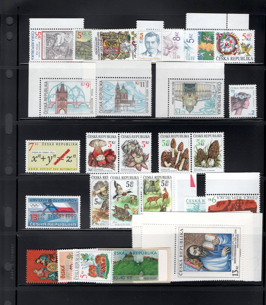 2000 Czech Republic Year Set + Definitives (MNH)