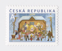#3621 Czech Republic - 2014 Bethlehem in Winter, by Josef Lada (MNH)