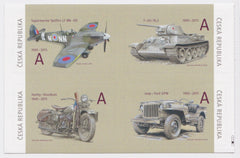 #3626-3629 Czech Republic - Military Aircrafts and Vehicles, Block of 4 (MNH)