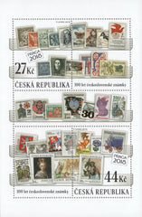 #3760 Czech Republic - Czechoslovakian Postage Stamps, Cent. S/S (MNH)