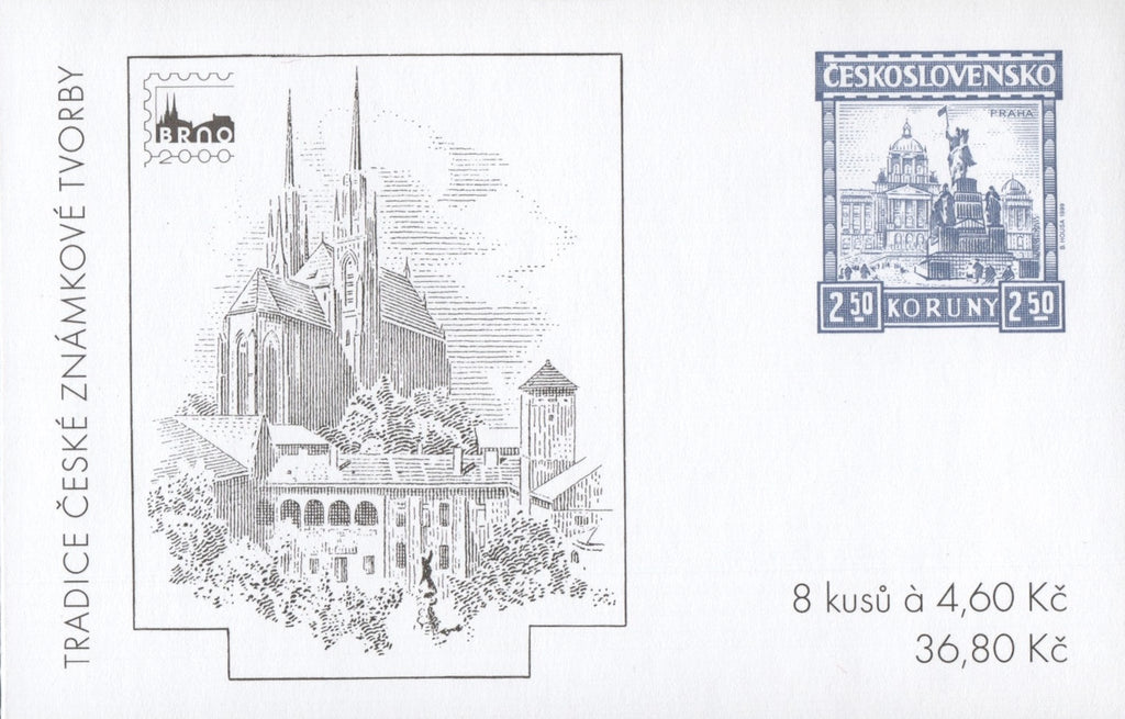 #3077 Czech Republic - 1999 Tradition of Czech Stamp Production, Complete Booklet (MNH)