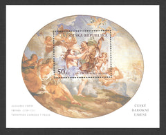 #3143 Czech Republic - Allegory of Art, by Vaclav Vavrinec Reiner S/S (MNH)
