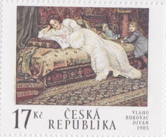 #3169 Czech Republic - Divan, by Vlaho Bukovac, Single (MNH)