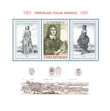 #3351 Czech Republic - Vaclav Hollar, Engraver S/S (MNH)