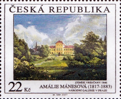 #3359-3361 Czech Republic - Painting Type of 1967, Set of 3 (MNH)