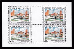 #3435-3436 Czech Republic - Painting Type of 1967, Sheets of 4 (MNH)