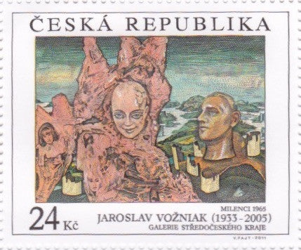 #3518-3520 Czech Republic - Painting Type of 1967, Set of 3 (MNH)
