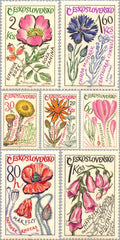 #1354-1360 Czechoslovakia - Medicinal Plants (MNH)
