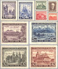 #142-151 Czechoslovakia - 10th Anniv. of Czech. Independence (MLH)