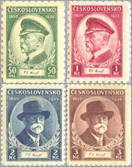 #202-205 Czechoslovakia - President Masaryk (MLH)