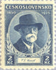 #202-205 Czechoslovakia - President Masaryk (MLH)